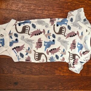 Gerber Dinosaur Print Bodysuit - Blue, Pink, Gray
